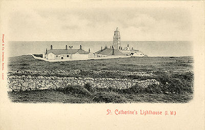 St Catherines lighthouse around 1900